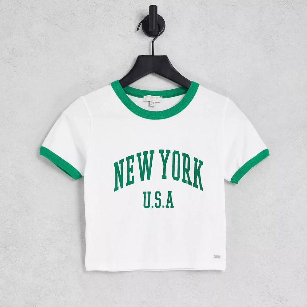 Pull&Bear New York Cropped T-shirt